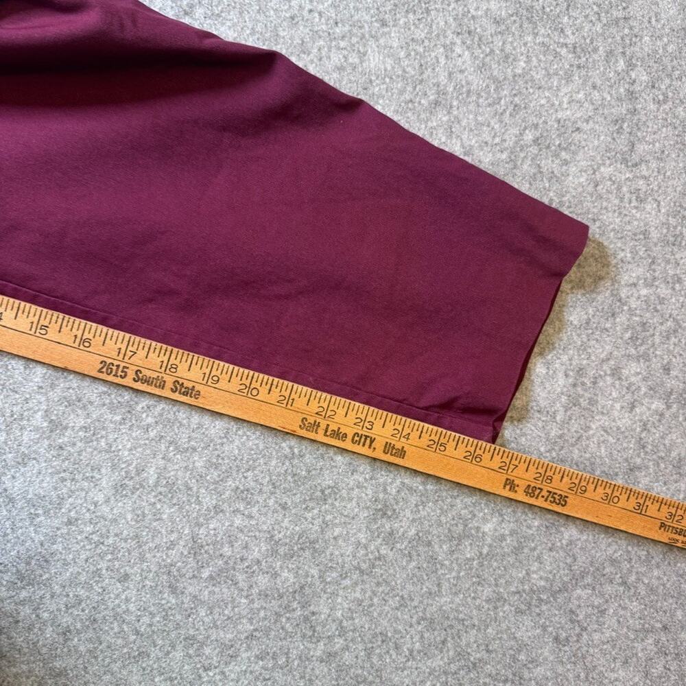 Tribal Women's Pull On Crop Pants Burgundy Stretch Career Casual Size 18W - Picture 7 of 11